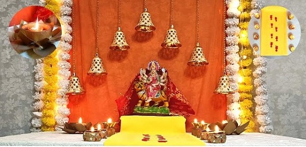 Navratri Temple Decoration Ideas